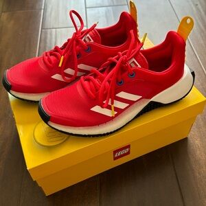Adidas LEGO Sport J Big Kids US size 4.5 Red White and Black